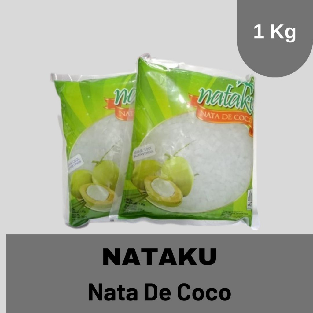 

Nataku Nata De Coco ukuran kecil 1 kg Asli / Mixue Halal Harga Murah Grosir