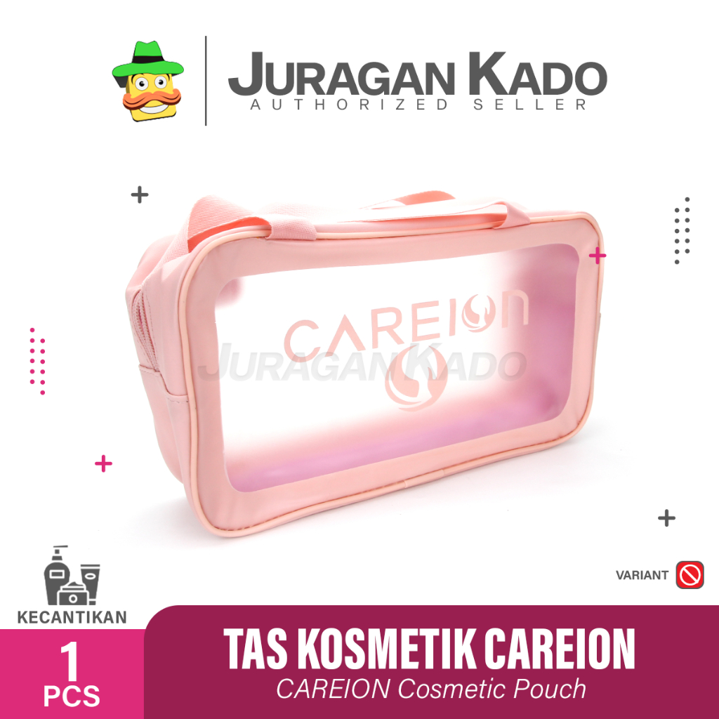 Tas Kosmetik Transparant Careion Pouch Travel Make Up Bag Organizer Dompet Kosmetik Toiletry Waterproof Pouch