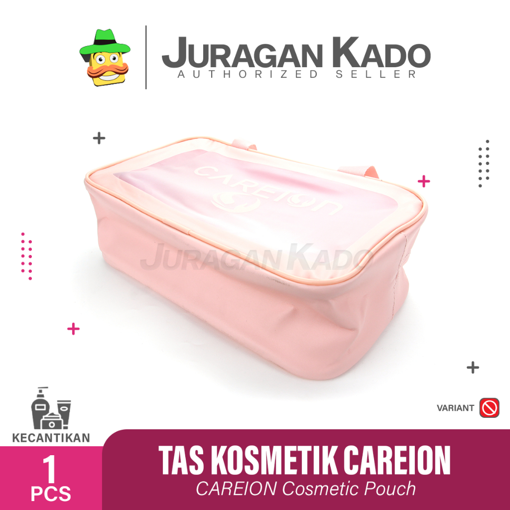 Tas Kosmetik Transparant Careion Pouch Travel Make Up Bag Organizer Dompet Kosmetik Toiletry Waterproof Pouch