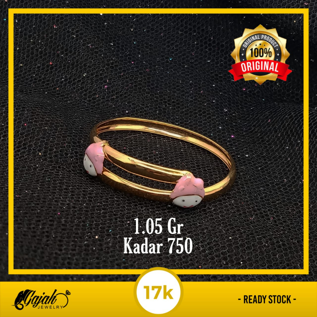 Gelang Anak Emas 17K - 1.05 Gr Kadar 750 - 5137