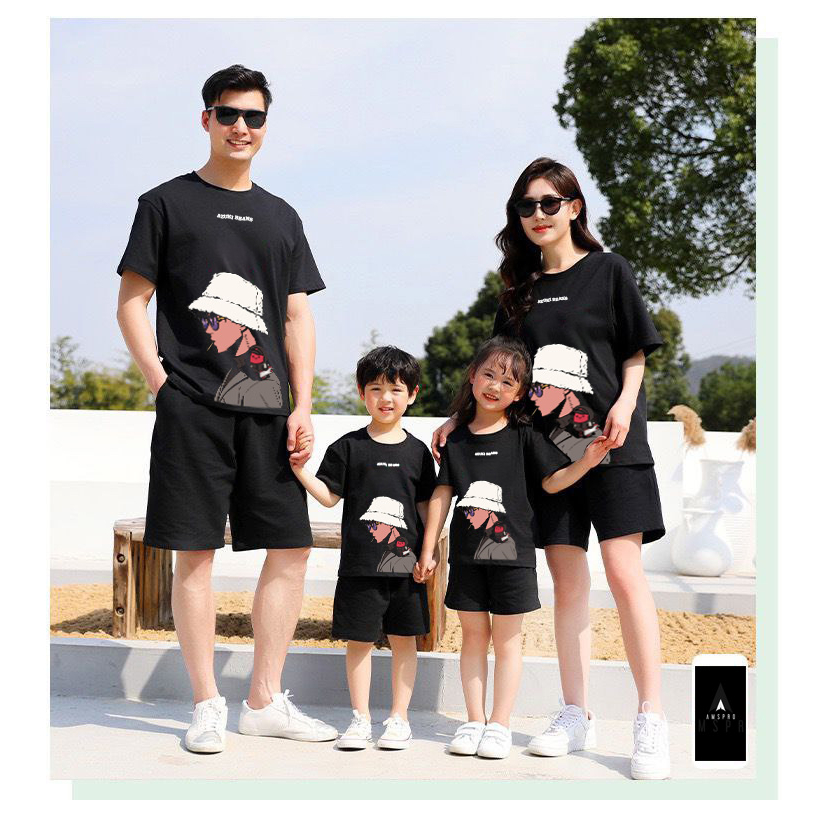 Amspro Baju Kaos Family Kaos Couple Baju Couple Keluarga Kaos Oversized AKBT