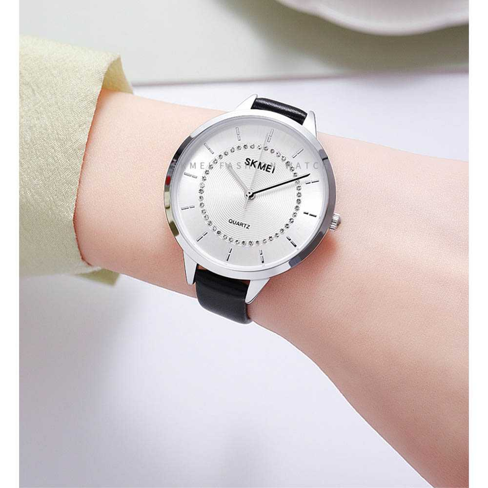 Jam Tangan Analog Wanita Leather Strap Waterproof 30M Jamtangan Desain Mewah Material Anti Air Berkualitas