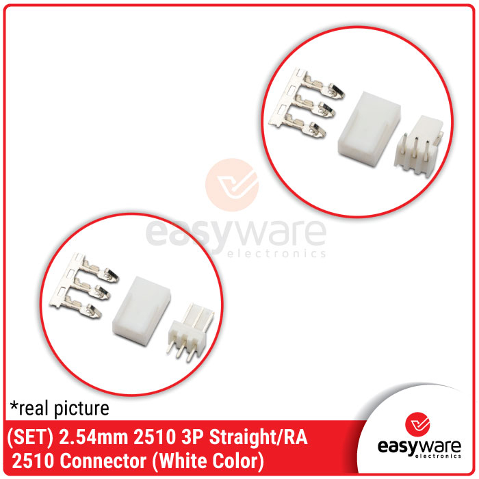 1 Set Connector Molex KF2510 3P 3 Pin 3Pin 2.54mm Header Terminal CI31