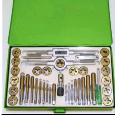 Tap and Die Set tekiro 40 pcs / Hand tap Mata Senai / alat ulir drat