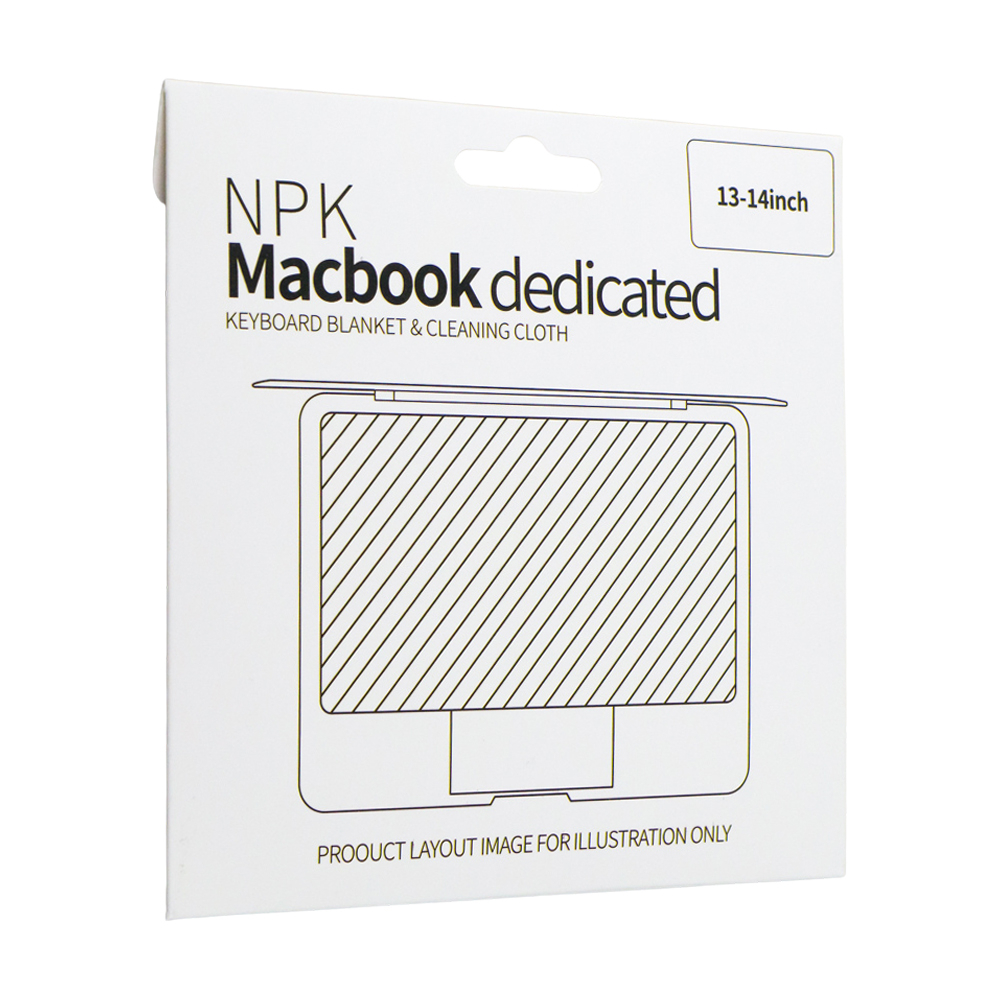 NPK Kain Keyboard Laptop Cover Lap Microfiber 1314 Inch - Gray