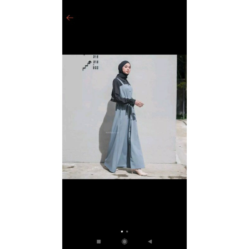 Louisa overall dress by hayna hijab