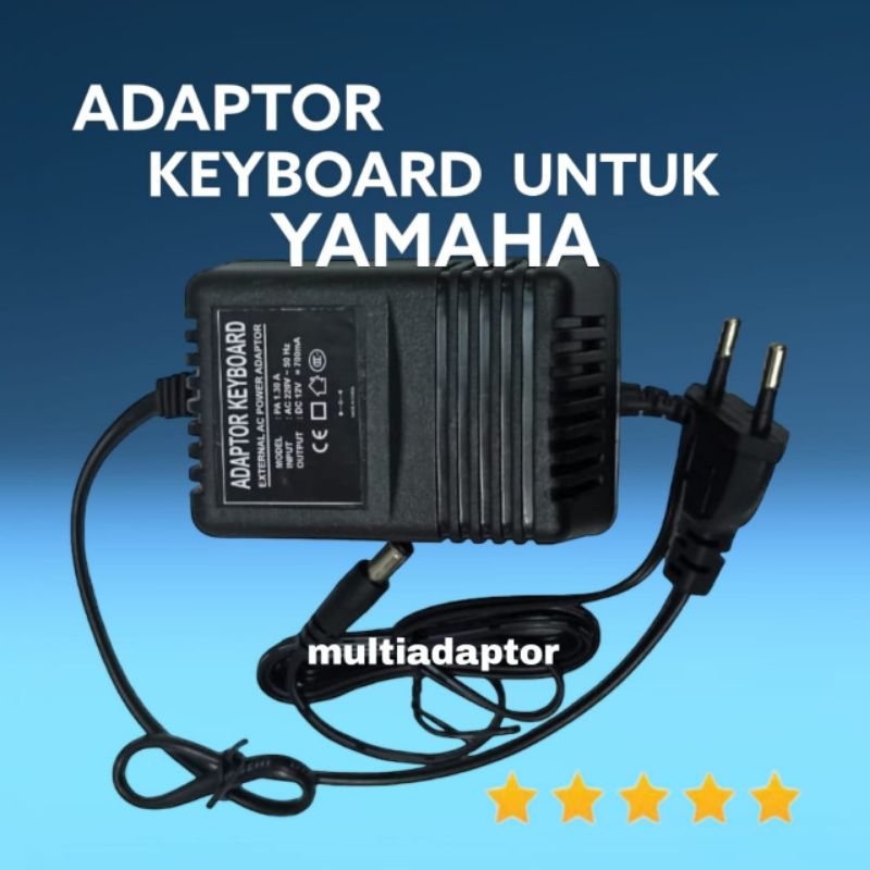 adaptor keyboard Yamaha psr e170/e203/e303/e363/e403/e453 output 12v-700mA