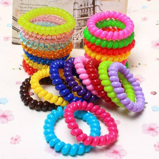 Kunciran SPIRAL - Kunciran Spiral Besar - Ikat Rambut Karet