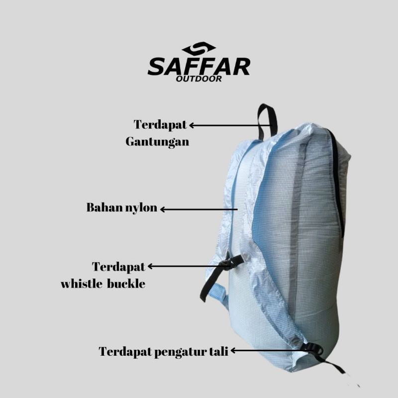 tas lipat eco pack saffaroutdoor tas ultralight tas sepeda tas hiking