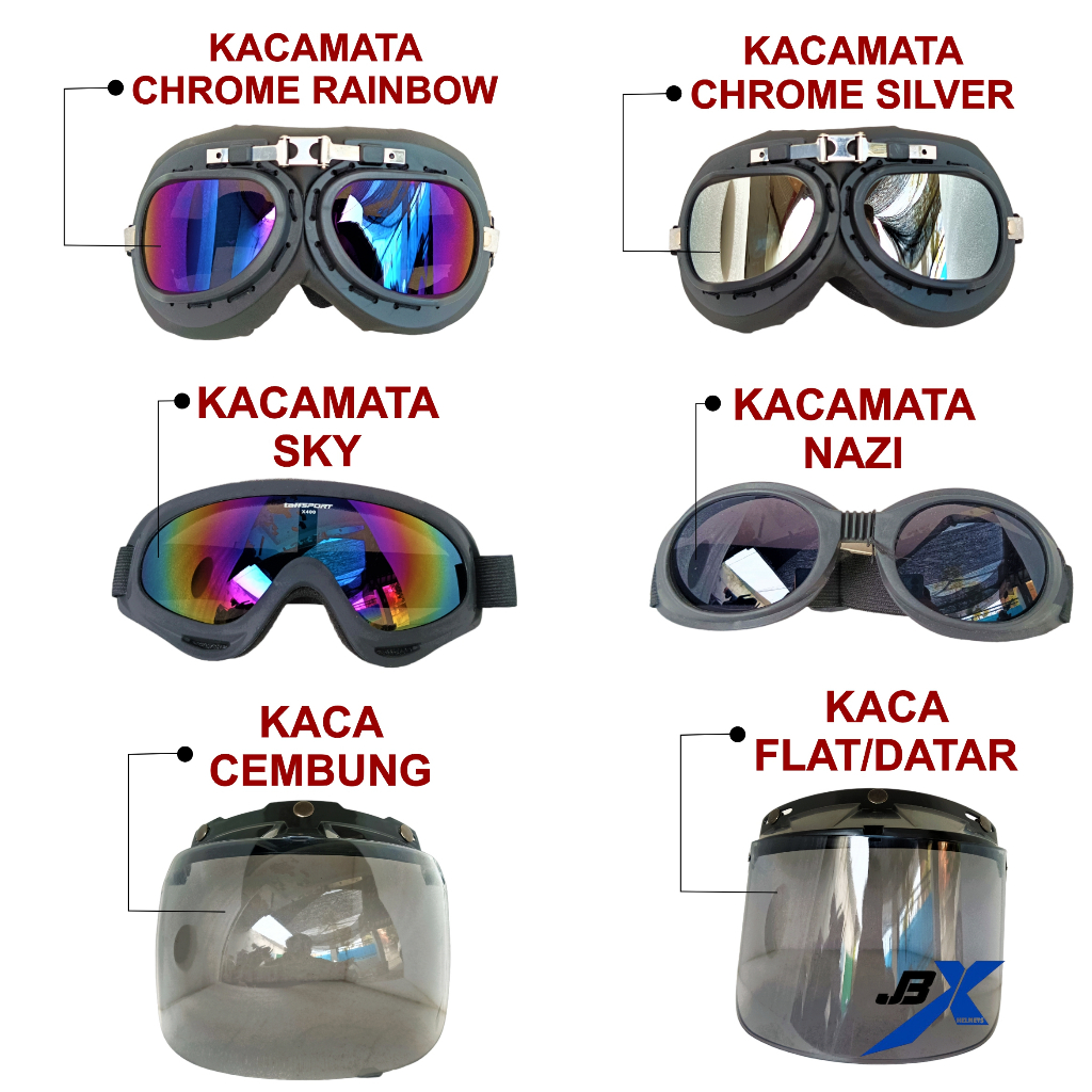 Kaca Helm  Bogo Dewasa/Visor Helm Bogo Dewasa