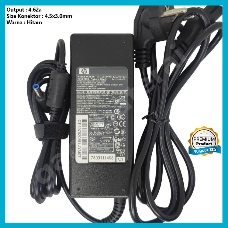 Adaptor Charger HP Envy Touchsmart 15 19.5V-4.62A 4.5x3.0 mm Ori