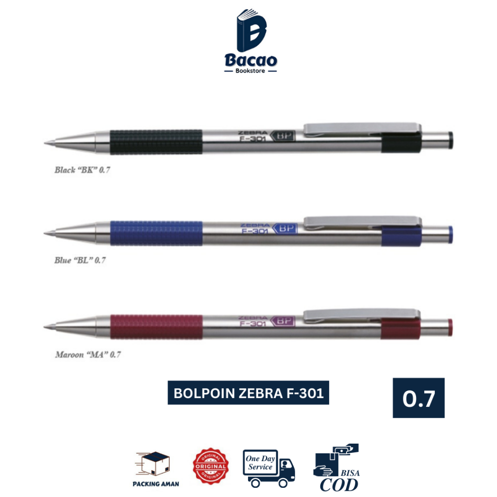 

Zebra Ball Pen F-301 0.7 Bolpoin by Zebra
