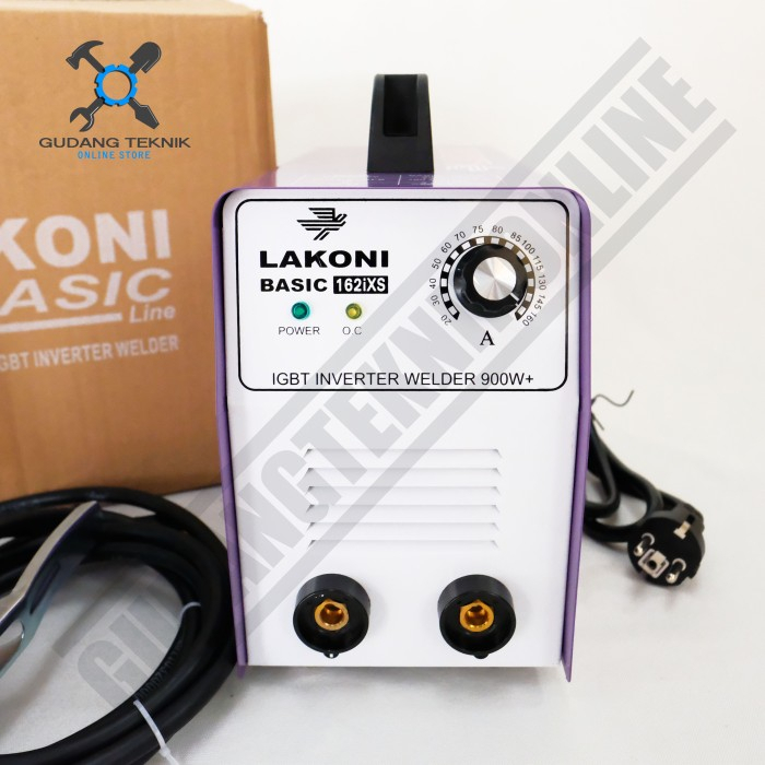 Mesin Las Listrik IGBT BASIC 162 IXS LAKONI / Trafo Las Welding Inverter Las 900 Watt 160A BASIC 162 IXS LAKONI