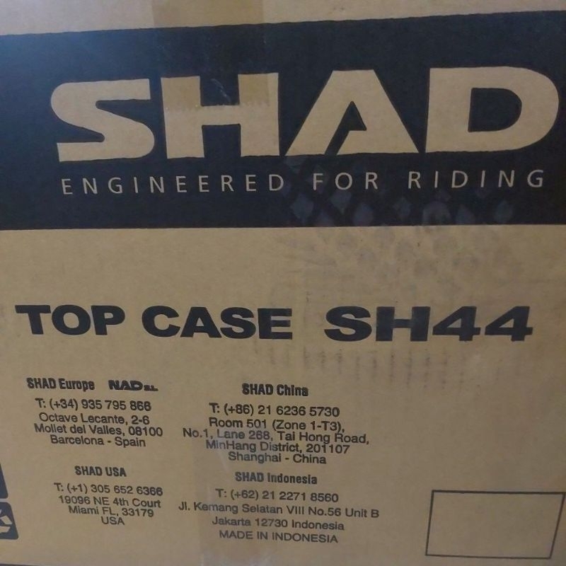 SHAD SH 42 44 BOX BELAKANG MOTOR TOURING ADVENTIRE OUTDOOR