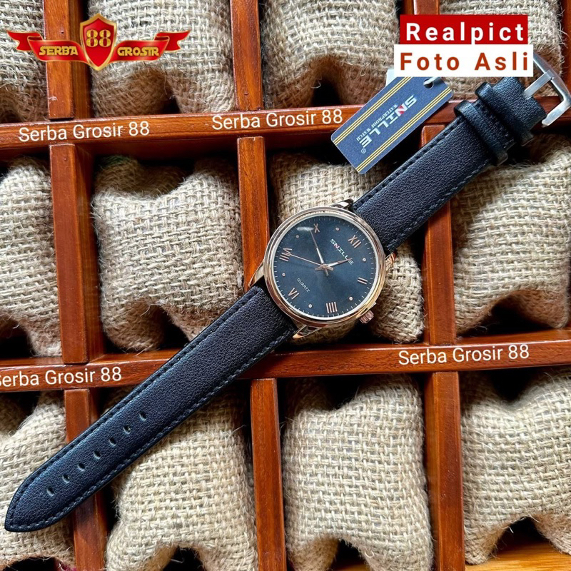 JAM TANGAN KULIT PRIA ORIGINAL ANTI AIR