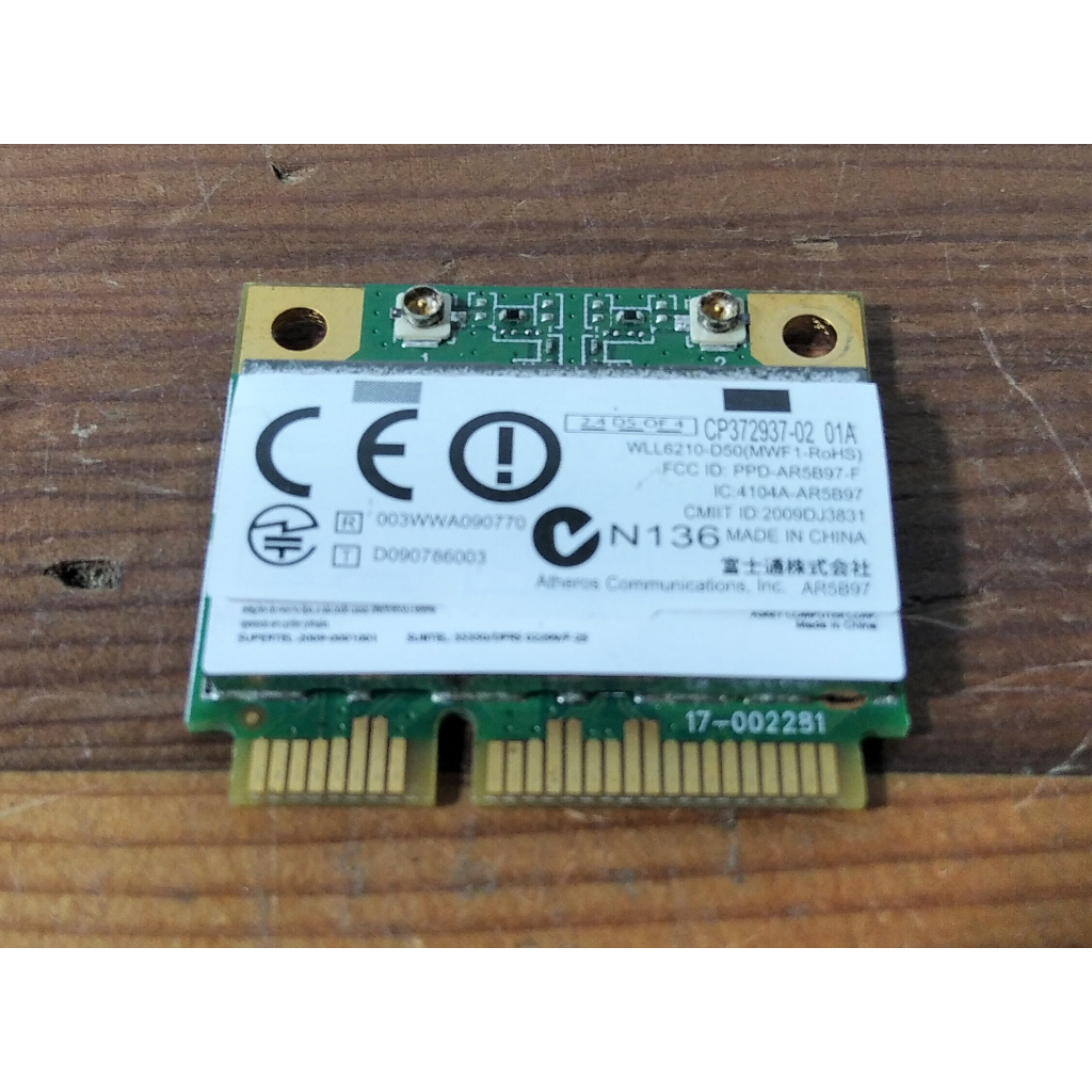 Wifi Card Laptop Fujitsu Lifebook SH560 Series