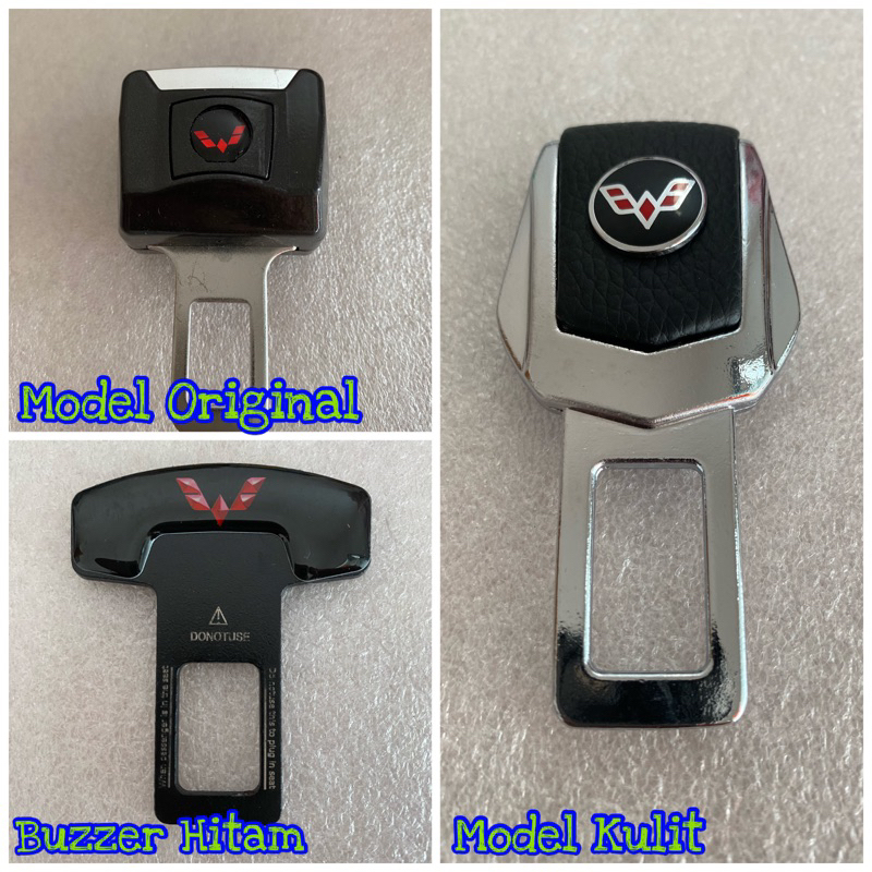 Colokan Safety Belt Mobil Penghilang Bunyi kursi mobil Logo WULING