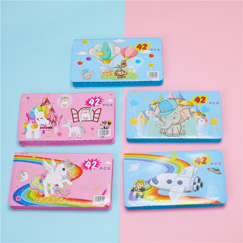 Crayon set 68pcs Pensil warna Krayon set koper Alat menggambar mewarnai 42 PCS STY11