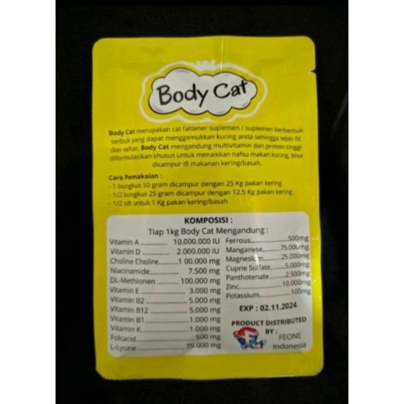 Vitamin Suplemen Penggemuk Kucing BodyCats Shaestore15