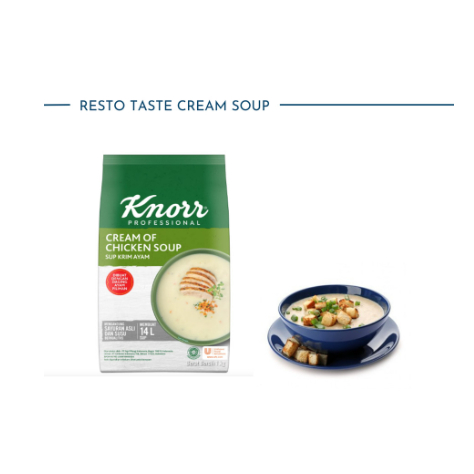 KNORR CREAM OF CHICKEN SOUP 1 KG / KRIM SUP AYAM KNORR 1 KG