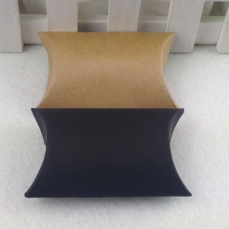 PILLOW BOX GIFT BANTAL KOTAK KADO KRAF/HITAM/PUTIH GADING UKURAN BESAR