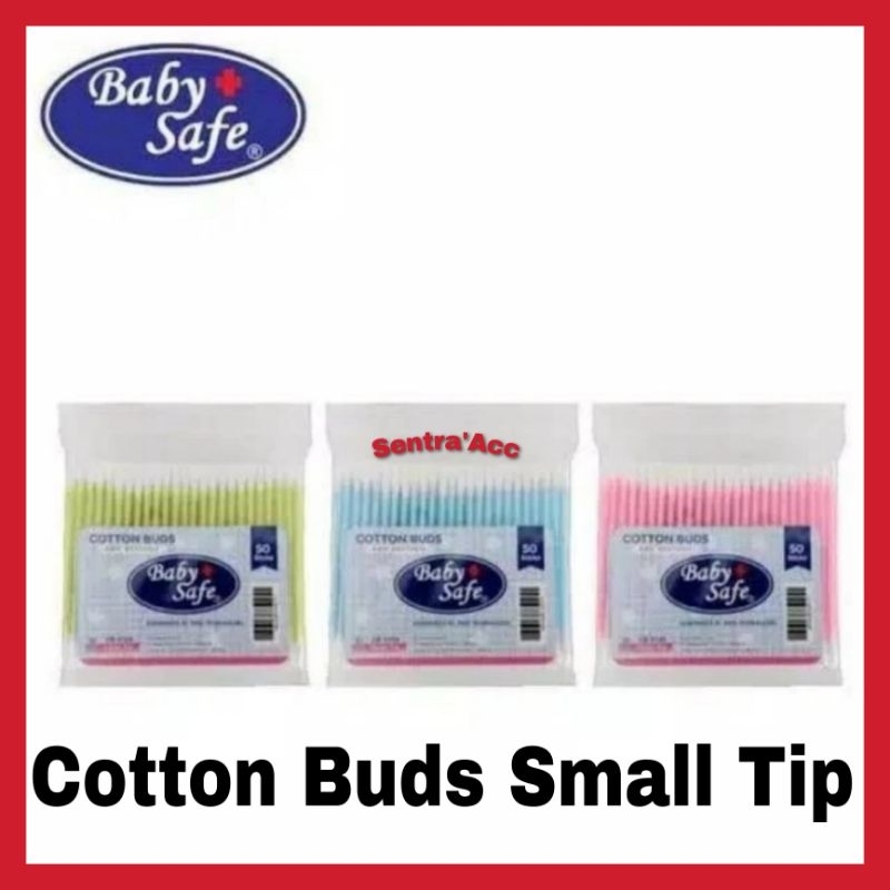 Baby Safe Cotton Buds Small Tip Isi 50 / Cotton Bud Baby Safe Korek Kuping