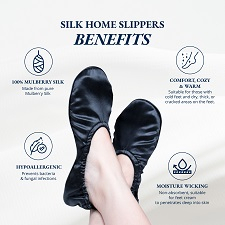 Sleepry Silk Home Slippers Sandal Rumah Mulberry Silk Kaos Kaki Tidur Mulberry Silk