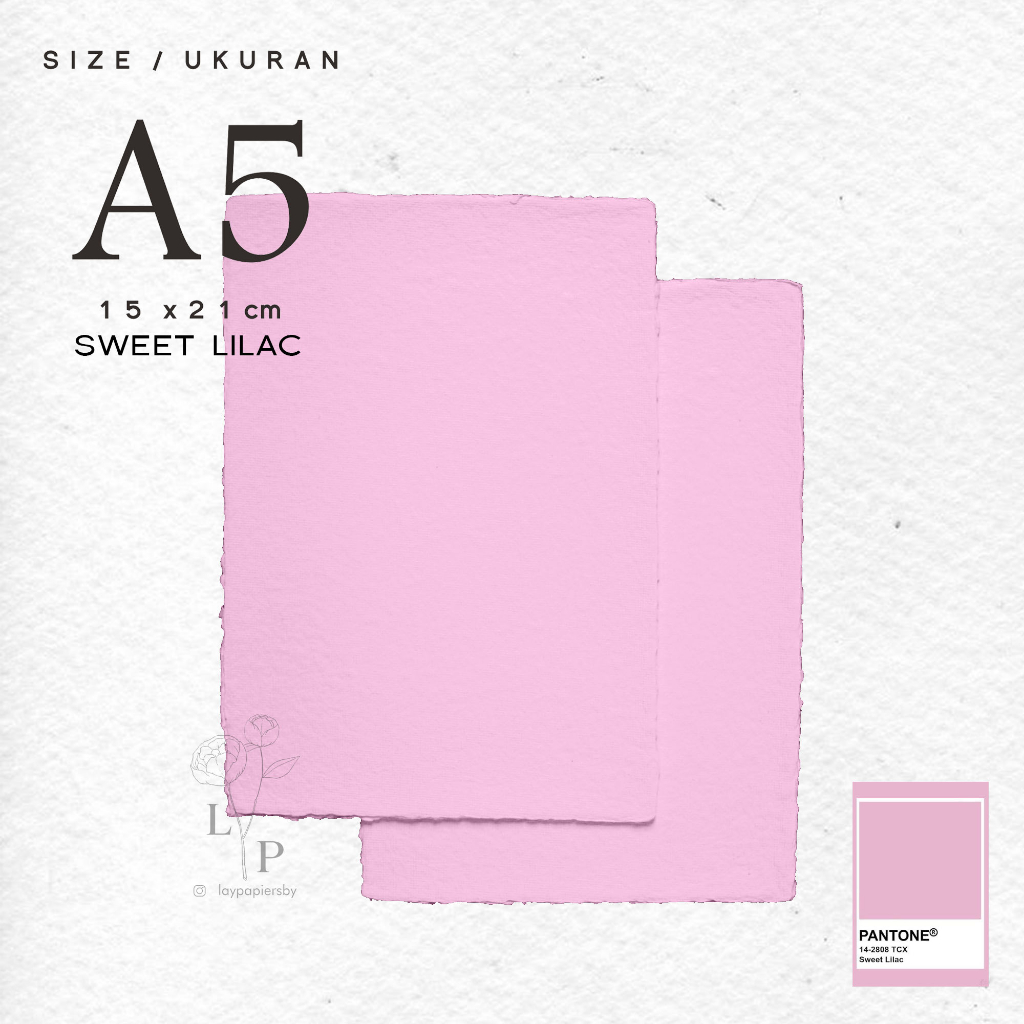 

Handmade Paper / Kertas Daur Ulang - Sweet Lilac