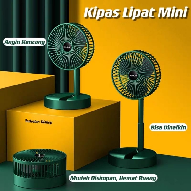 Kipas Angin Lipat Portable / Mini Fan / Kipas Meja⭐ IndoStar ⭐