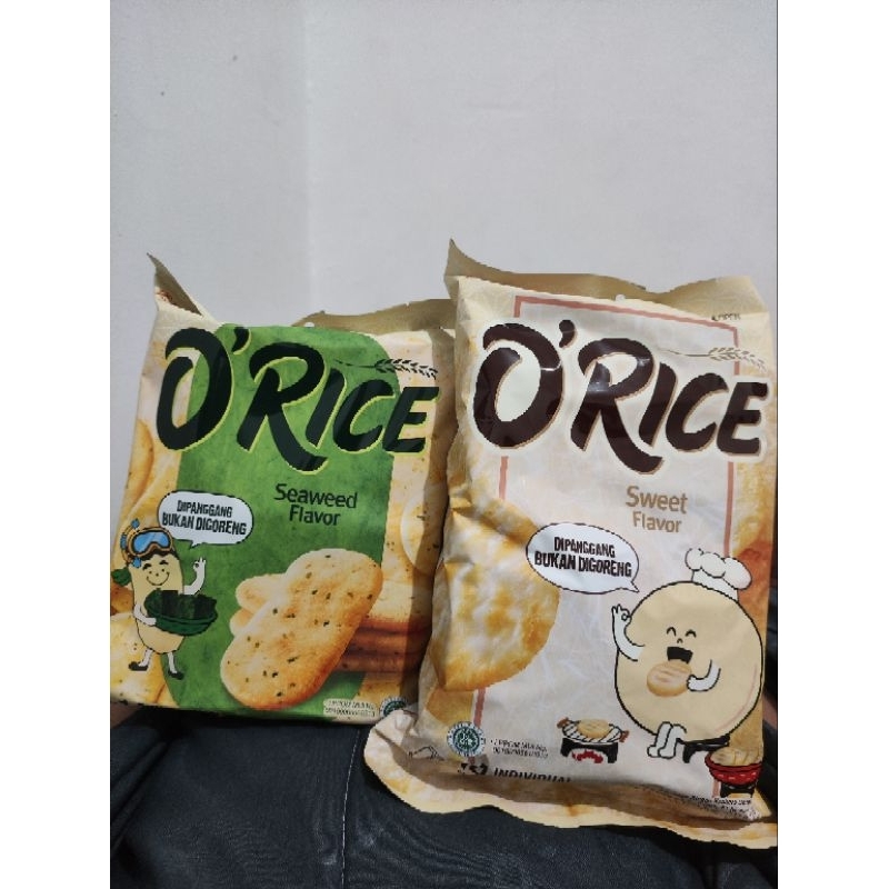 O'Rice Delfi Orion Cracker Beras Varian Sweet/Seaweed 1 Pack /ORICE  O RICE