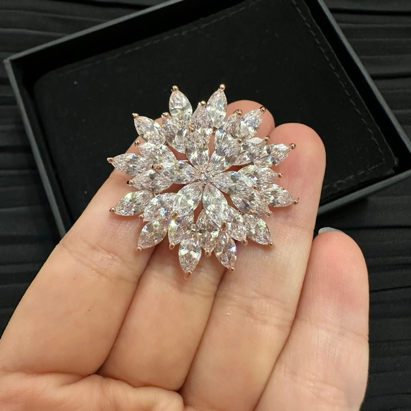 zircon brooch