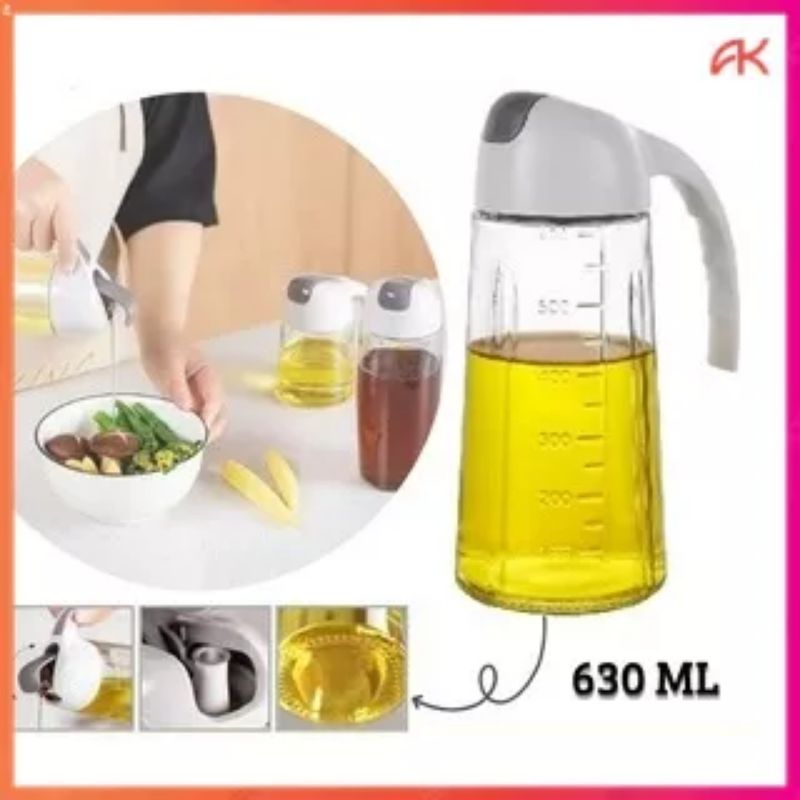 Botol Minyak Goreng Kaca 630 ML Botol Anti Tumpah