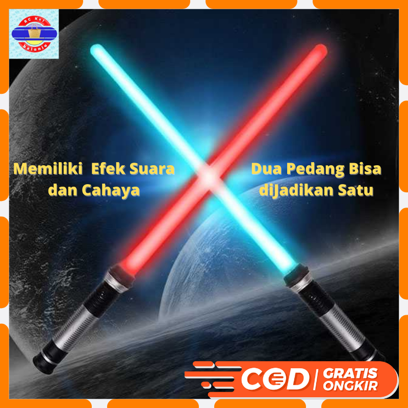 Pedang Mainan Star Wars Double Bladed Lightsaber