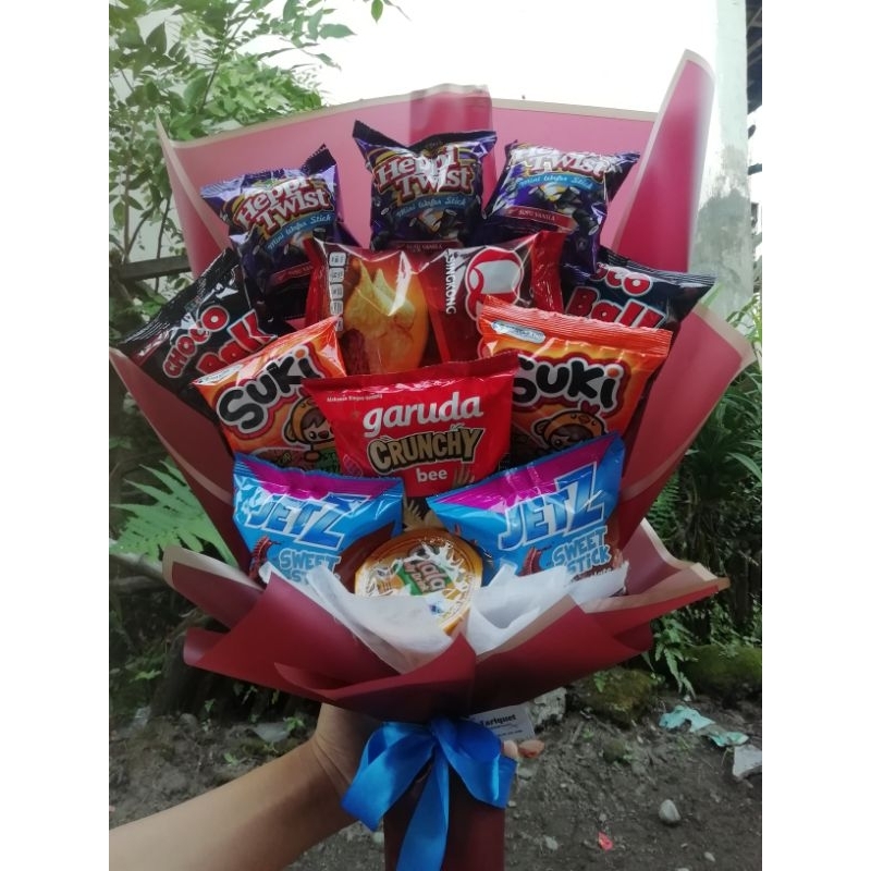 

kado wisudah buket snack