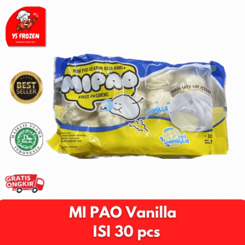 

Mipao vanila isi 30pcs / Bakpao mini isi 30pcs rasa vanila / YS Frozen Food Palembang