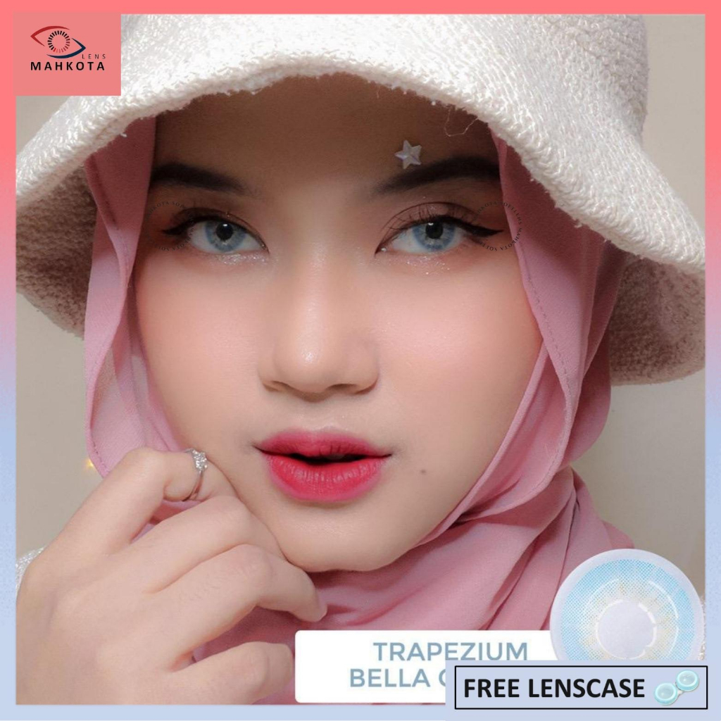 SOFTLENS TRAPEZIUM BELLA NORMAL &amp; MINUS (-0.50 SD -2.50) BY CTK DIA 14.5MM / FREE LENSCASE / Softlen Soflen Soflens