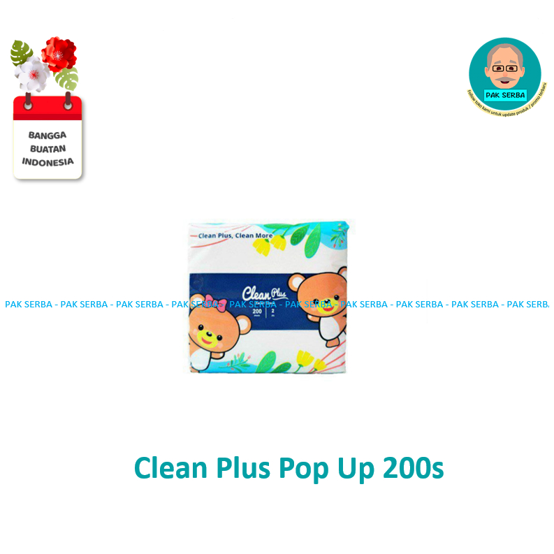 Clean Plus Facial Tissue Pop Up 200s / Tisu Wajah (1 SET 6 PACK)