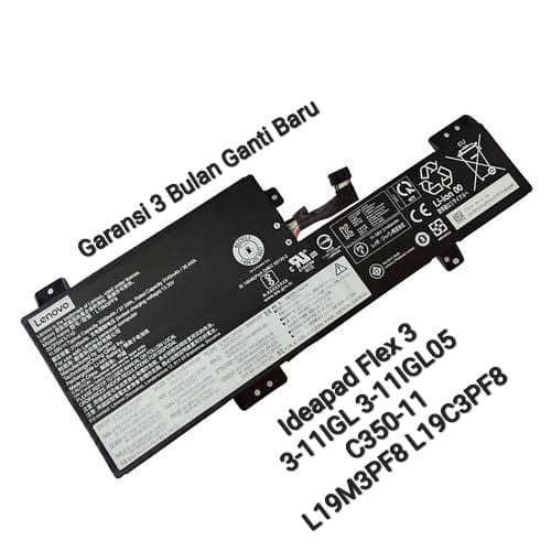 Baterai Lenovo Ideapad Flex 3 11ADA 3 11ADA05 L19M3PF8 L19C3PF8