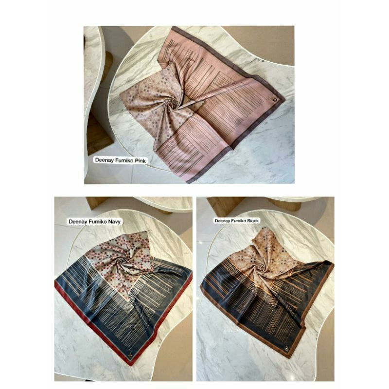 HIJAB DEENAY FUMIKO PINK BLACK NAVY