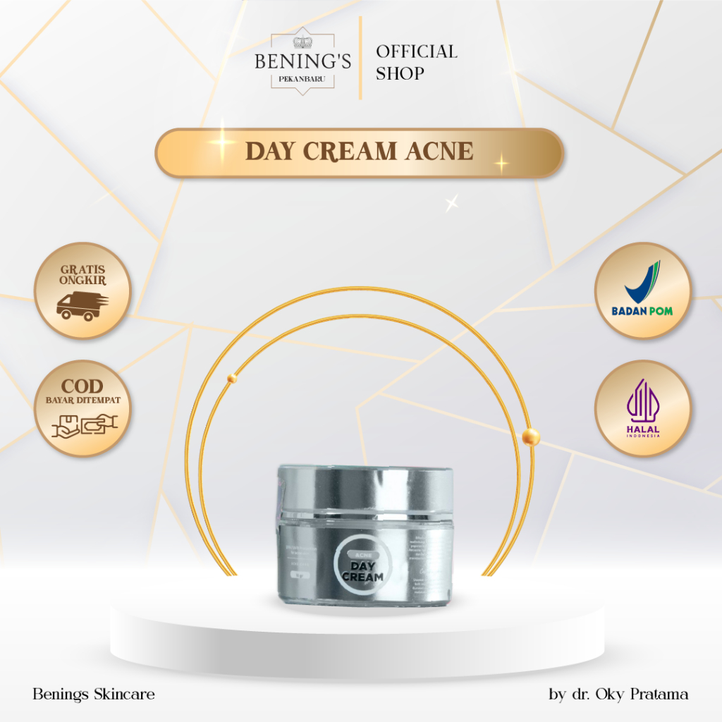 Day Cream Acne Bening | Perawatan Kecantikan Wajah Berjerawat Skincare Dr Oky Pratama