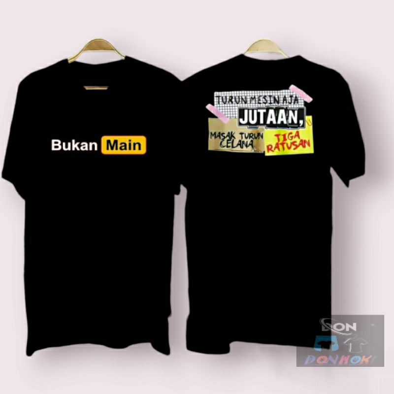 Cod/Kaos B.Main Turun Mesin Aja dtf kaos pria kaos murah wanita pria distro Kaos Cowok Atasan Cowok