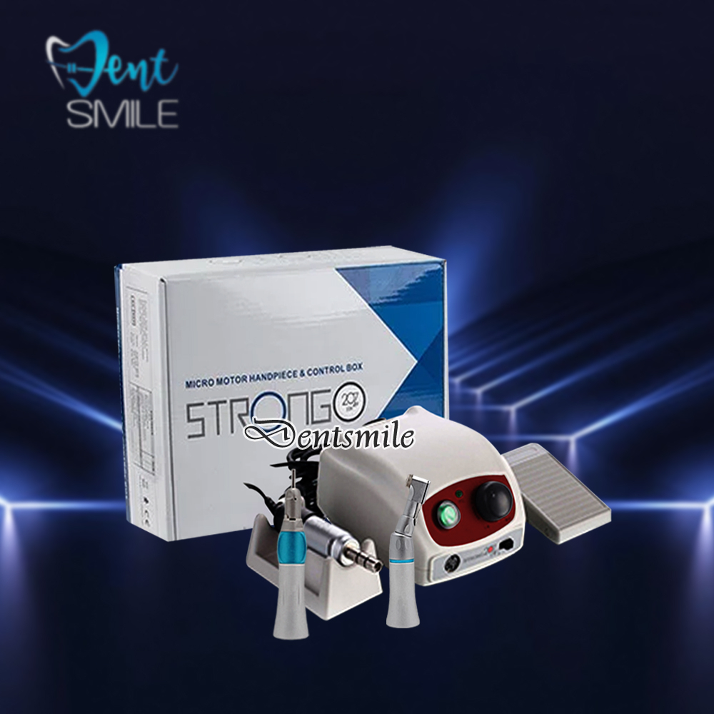 Dental micromotor strong 207b mikromotor box set lengkap rpm 35000