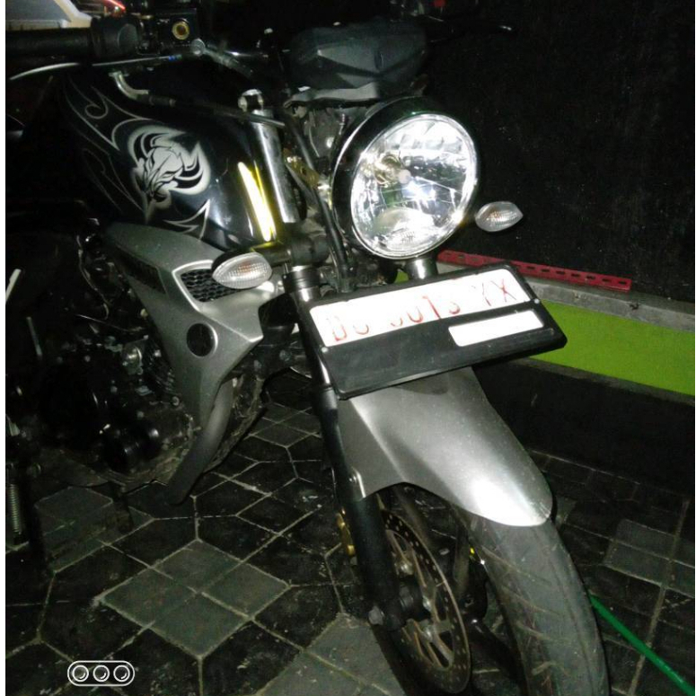 Reflektor Owen Headlamp Head Lamp Lampu Depan Bulat LED Hitam Vixion