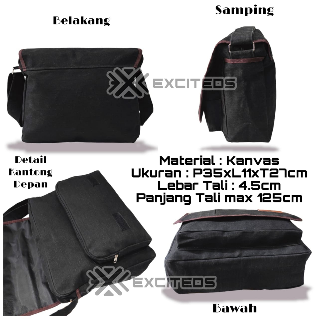 Tas Selempang Sling Bag DRG Slempang Shoulder Bahu Pria Wanita Cewek Cowok Sekolah Kuliah Murah ORI
