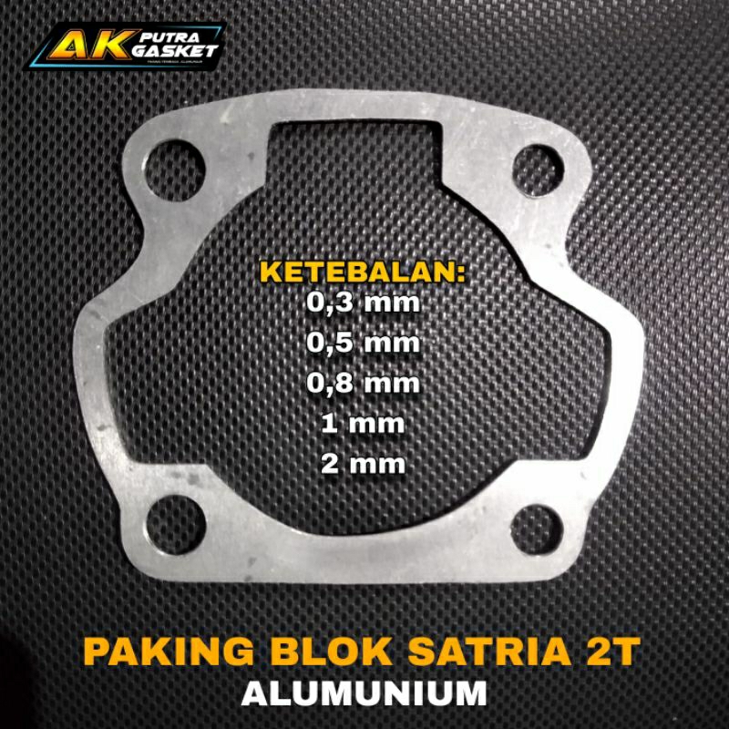 Paking Blok Satria 2T Alumunium / Packing Gasket Perpak Suzuki Satria 2 Tak Almunium