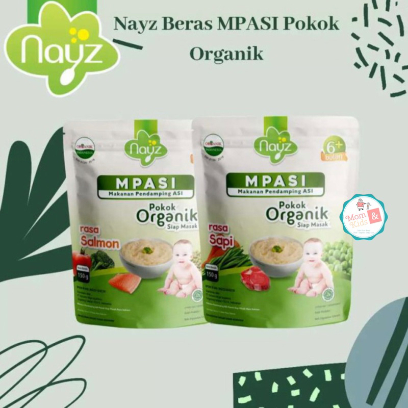 NAYZ MPASI Bubur Bayi Organik 150gr | NAYZ Bubur Beras Homemade BB Booster