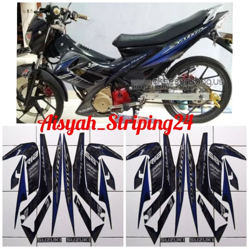 stiker striping Lis les body motor suzuki satria fu barong 2012 se
