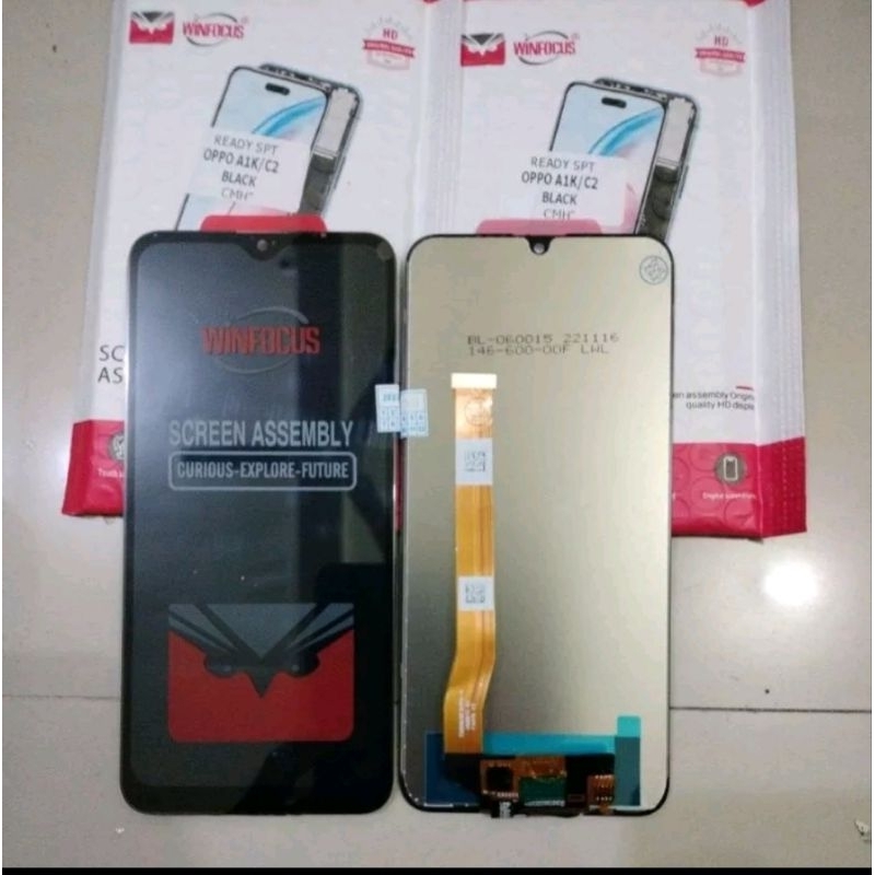 LCD FULLSET TOUCHSCREEN OPPO A1K / REALME C2 ORIGINAL