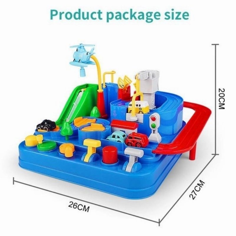 Mainan Car Adventure Edukatif - Track Mobil Mobil Edukasi Anak Laki Cowok