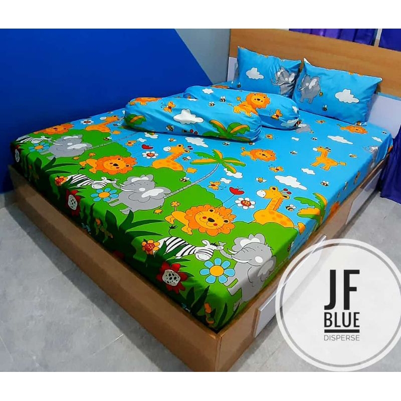 Sprei 180X200 160X200 Seprai Aesthetic Homemade Karakter Anak Motif Doraemon Pink Minimouse Spiderman Hello Kitty Binatang Kartun Murah